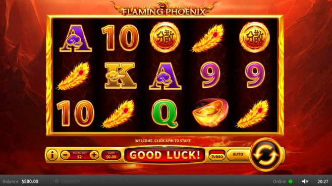 Flaming Phoenix fun88 slotmachine bonus1