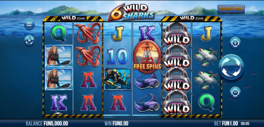 6 Wild Sharks Slot shoot fish fun88